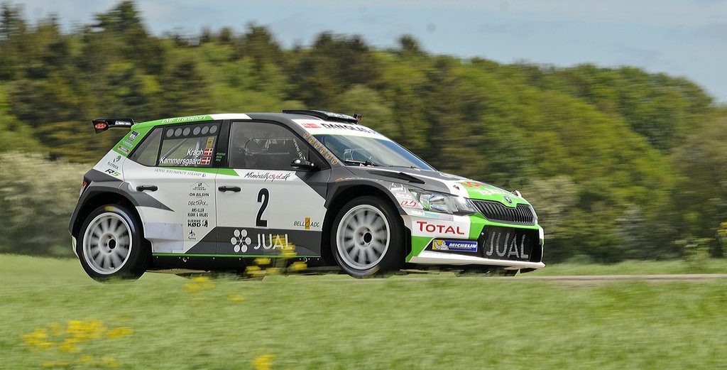 Ib Kragh og Ditte Kammersgaard fører startfeltet an med Skoda Fabia R5